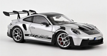 187366	Porsche 911 GT3 RS w/Weissach Pack 2022 GT-Silvermetallic	1:18